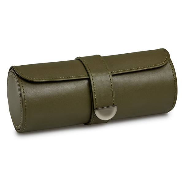 Wolf Olive Earth Trip Watch Roll